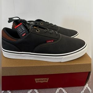 Levi’s comfort insole Ethan shoes, charcoal/tan 8.5